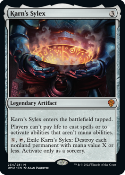 Karn's Sylex (FOIL) single card from Magic the Gathering