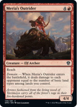 Meria's Outrider single card from Magic the Gathering