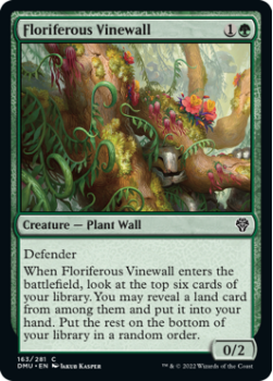 Floriferous Vinewall single card from Magic the Gathering
