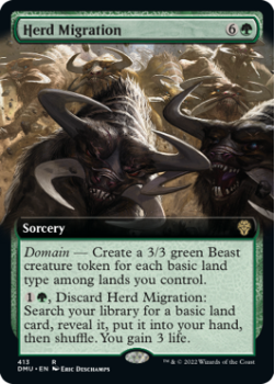 Herd Migration (EXTENDED) (FOIL) single card from Magic the Gathering