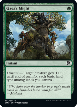 Gaea's Might single card from Magic the Gathering