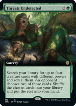 Threats Undetected (EXTENDED) (FOIL) single card from Magic the Gathering