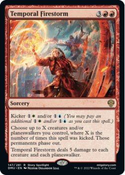 Temporal Firestorm (FOIL) single card from Magic the Gathering