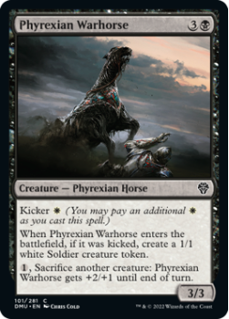 Phyrexian Warhorse single card from Magic the Gathering