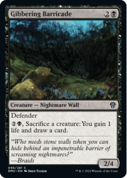 Gibbering Barricade single card from Magic the Gathering