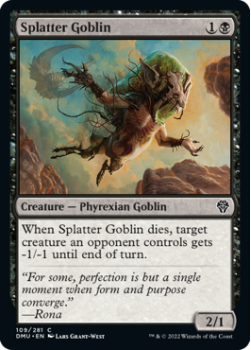 Splatter Goblin single card from Magic the Gathering