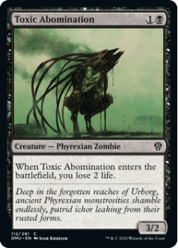 Toxic Abomination single card from Magic the Gathering