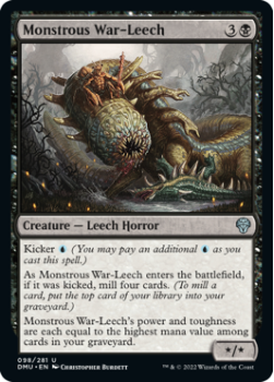 Monstrous War-Leech (FOIL) single card from Magic the Gathering