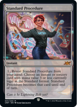 Standard Procedure (GALAXY FOIL) : 287 UNFINITY - Magic the Gathering Single Card