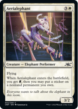 Aerialephant (FOIL) : 002/244 UNFINITY - Magic the Gathering Single Card