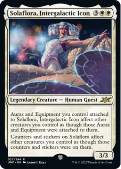 Solaflora, Intergalactic Icon (GALAXY FOIL) : 313 UNFINITY - Magic the Gathering Single Card