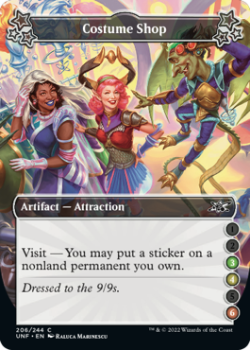 Costume Shop (3/4/6) (FOIL) : 206/244 UNFINITY - Magic the Gathering Single Card