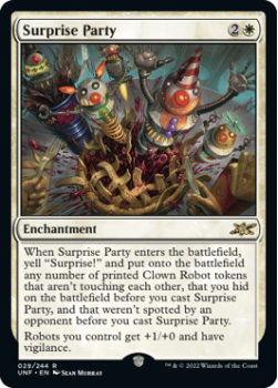 Surprise Party (GALAXY FOIL) : 315 UNFINITY - Magic the Gathering Single Card