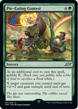 Pie-Eating Contest (FOIL) : 151/244 UNFINITY - Magic the Gathering Single Card