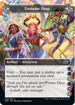 Costume Shop (3/5/6) (FOIL) : 206/244 UNFINITY - Magic the Gathering Single Card
