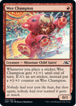 Wee Champion (FOIL) : 127/244 UNFINITY - Magic the Gathering Single Card