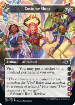 Costume Shop (4/5/6) (FOIL) : 206/244 UNFINITY - Magic the Gathering Single Card