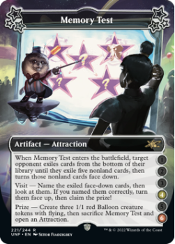 Memory Test (4/6) (FOIL) : 221/244 UNFINITY - Magic the Gathering Single Card