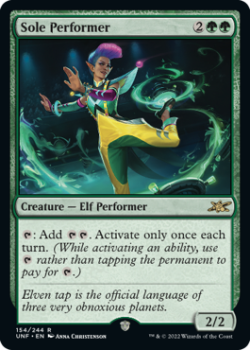 Sole Performer (GALAXY FOIL) : 440 UNFINITY - Magic the Gathering Single Card