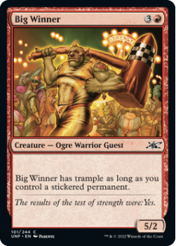 Big Winner (FOIL) : 101/244 UNFINITY - Magic the Gathering Single Card