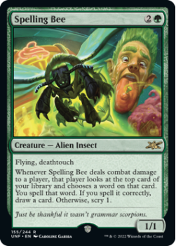 Spelling Bee (GALAXY FOIL) : 441 UNFINITY - Magic the Gathering Single Card