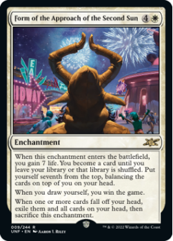 Form of the Approach of the Second Sun (GALAXY FOIL) : 295 UNFINITY - Magic the Gathering Single Card