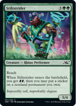 Stiltstrider (FOIL) : 157/244 UNFINITY - Magic the Gathering Single Card