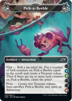 Pick-a-Beeble (2/3/6) (FOIL) : 223/244 UNFINITY - Magic the Gathering Single Card