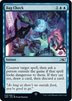 Bag Check (FOIL) : 036/244 UNFINITY - Magic the Gathering Single Card