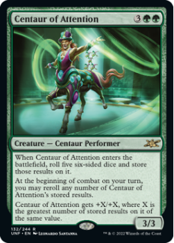 Centaur of Attention (FOIL) : 132/244 UNFINITY - Magic the Gathering Single Card