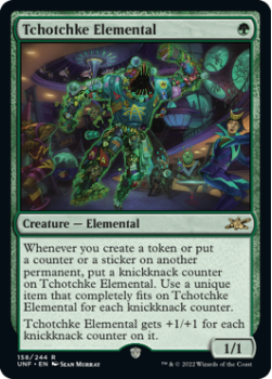 Tchotchke Elemental (GALAXY FOIL) : 444 UNFINITY - Magic the Gathering Single Card