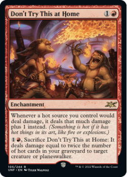 Don't Try This at Home (GALAXY FOIL) : 391 UNFINITY - Magic the Gathering Single Card