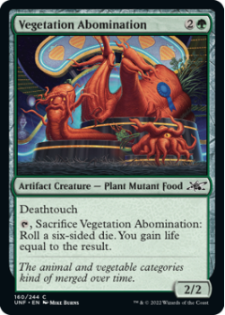 Vegetation Abomination (FOIL) : 160/244 UNFINITY - Magic the Gathering Single Card