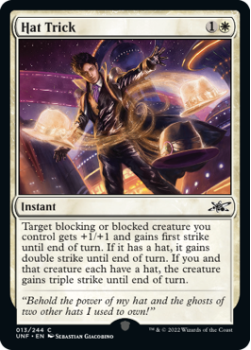 Hat Trick (FOIL) : 013/244 UNFINITY - Magic the Gathering Single Card