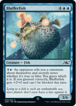 Blufferfish (FOIL) : 039/244 UNFINITY - Magic the Gathering Single Card