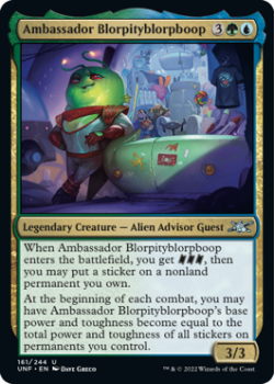 Ambassador Blorpityblorpboop (FOIL) : 161/244 UNFINITY - Magic the Gathering Single Card