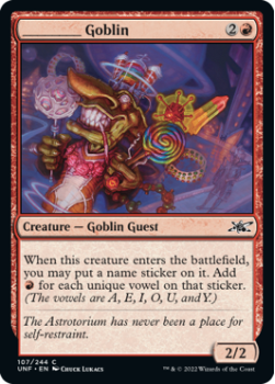 ________ Goblin : 107/244 UNFINITY - Magic the Gathering Single Card