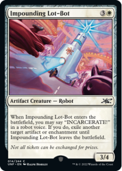 Impounding Lot-Bot (FOIL) : 014/244 UNFINITY - Magic the Gathering Single Card
