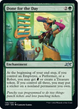 Done for the Day (FOIL) : 136/244 UNFINITY - Magic the Gathering Single Card