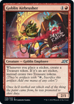 Goblin Airbrusher (FOIL) : 108/244 UNFINITY - Magic the Gathering Single Card