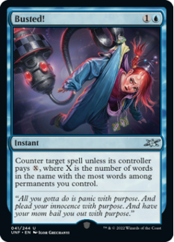 Busted! (GALAXY FOIL) : 327 UNFINITY - Magic the Gathering Single Card