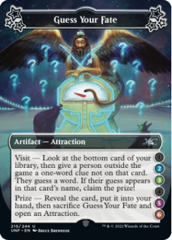 Guess Your Fate (2/3/5/6) (FOIL) : 215/244 UNFINITY - Magic the Gathering Single Card