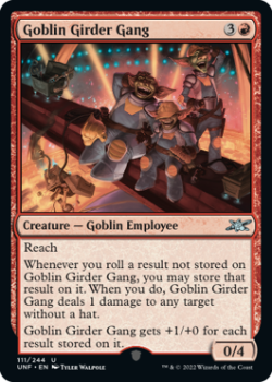 Goblin Girder Gang (FOIL) : 111/244 UNFINITY - Magic the Gathering Single Card