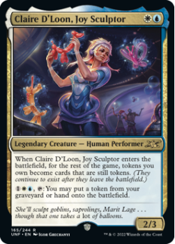 Claire D'Loon, Joy Sculptor (GALAXY FOIL) : 451 UNFINITY - Magic the Gathering Single Card