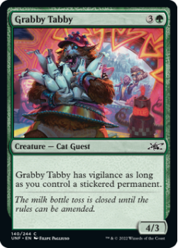 Grabby Tabby (FOIL) : 140/244 UNFINITY - Magic the Gathering Single Card