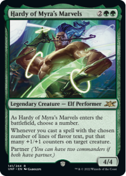 Hardy of Myra's Marvels (GALAXY FOIL) : 427 UNFINITY - Magic the Gathering Single Card