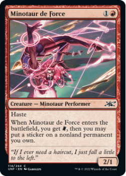 Minotaur de Force (FOIL) : 114/244 UNFINITY - Magic the Gathering Single Card