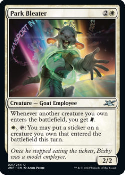 Park Bleater (FOIL) : 021/244 UNFINITY - Magic the Gathering Single Card