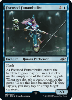 Focused Funambulist (GALAXY FOIL) : 333 UNFINITY - Magic the Gathering Single Card