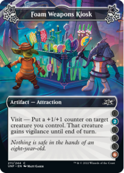 Foam Weapons Kiosk (2/6) (FOIL) : 211/244 UNFINITY - Magic the Gathering Single Card